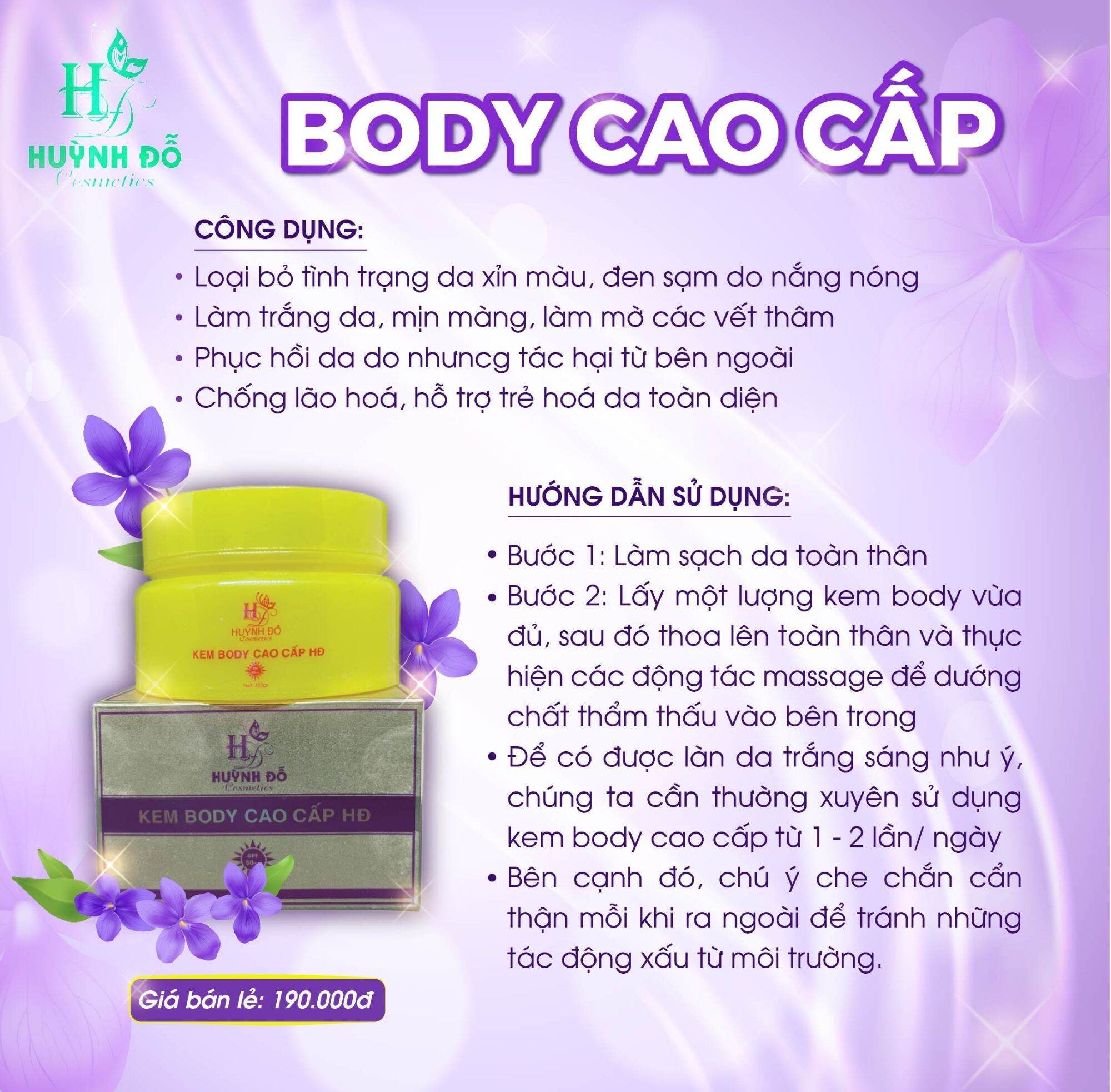 Body cao cấp huỳnh đỗ