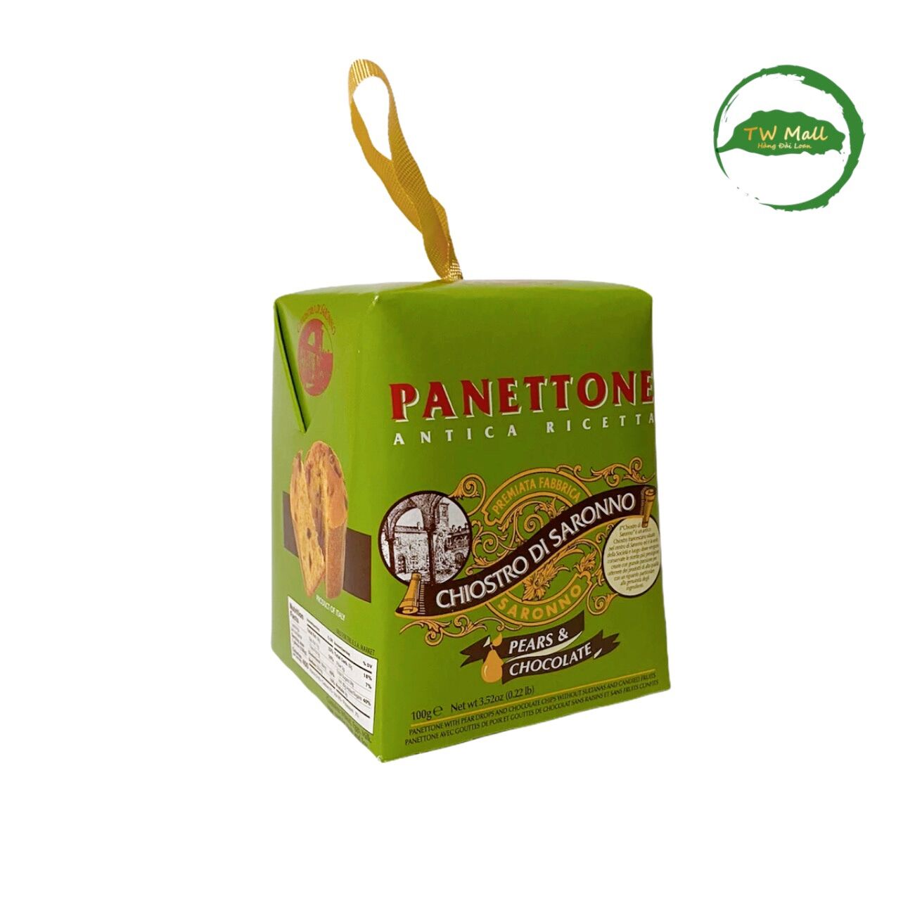 Bánh chiostro panettone mini 100g - vị lê & chocolate - tw mall