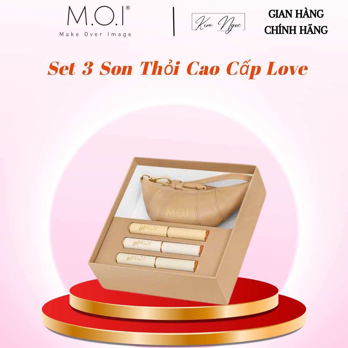 Set 3 son thỏi love m.o.i hồ ngọc hà