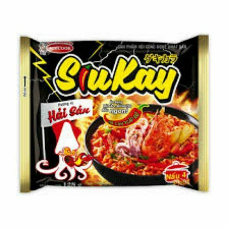 Mì siukay vị hải sản 7 cấp độ 128g