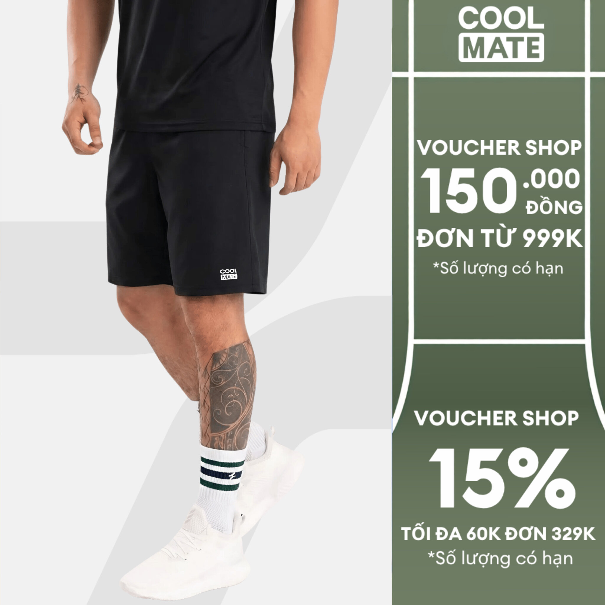 Quần thể thao nam ProMax-S1, quần tập Gym, chạy bộ , Pickleball, Tennis thoáng khí, thấm hút tốt - Coolmate