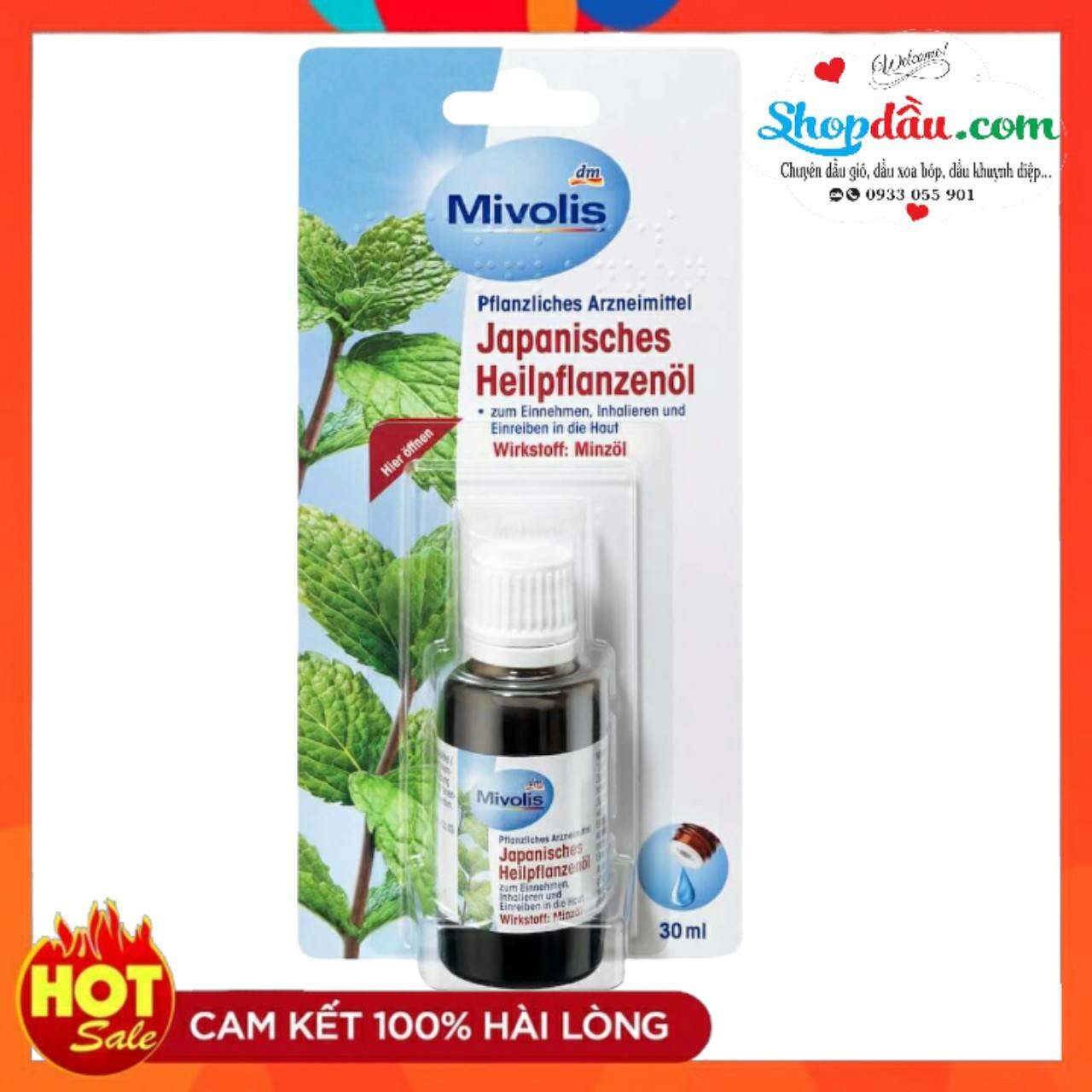 Tinh Dầu Bạc Hà Mivolis Japanisches Heilpflanzenol