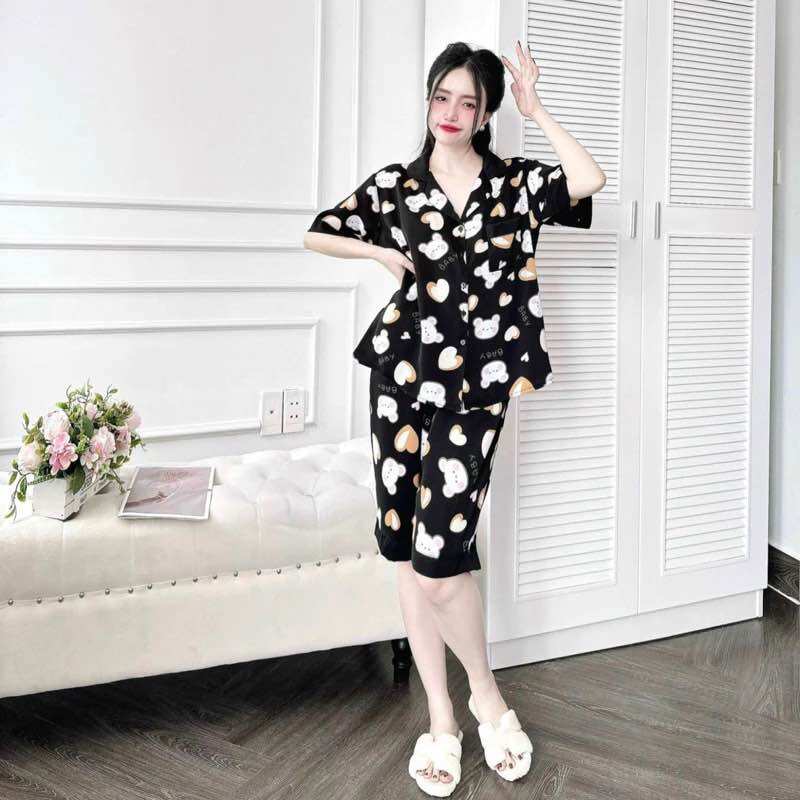 (Bigsize 45-110kg) Đồ bộ Lụa Mango Cao Cấp - Hàng chuẩn size