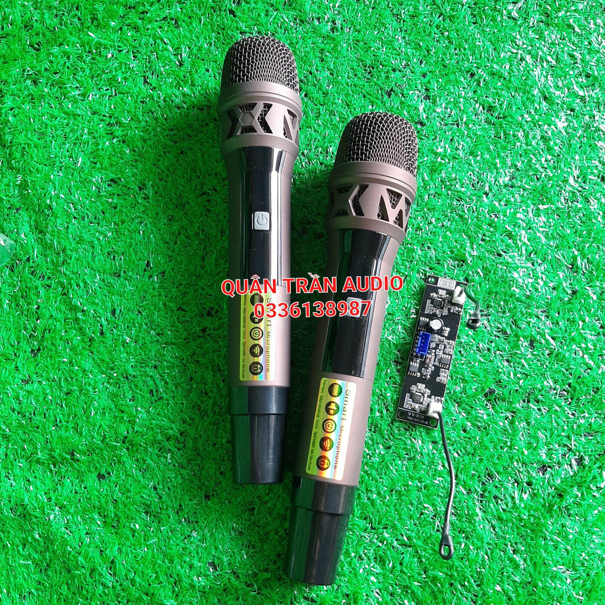 Micro loa kéo q36 không dây, cao cấp, set tần số