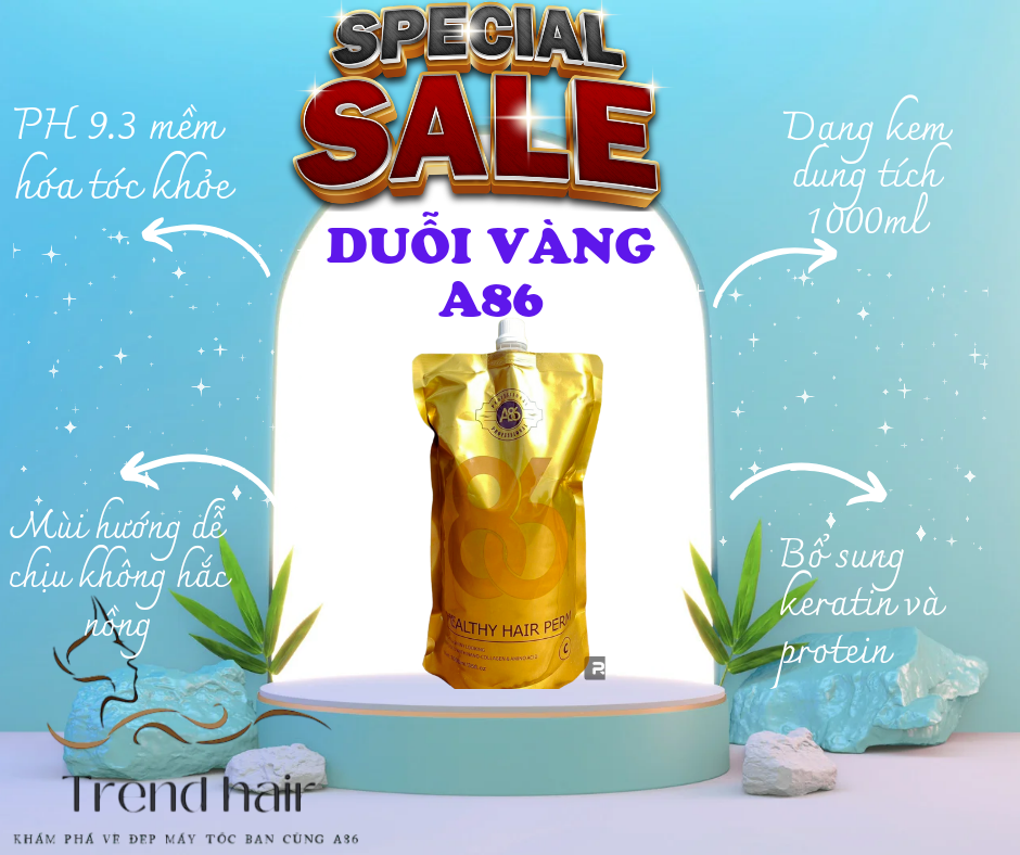 Uốn duỗi vàng A86 hương chocolate 1000ml