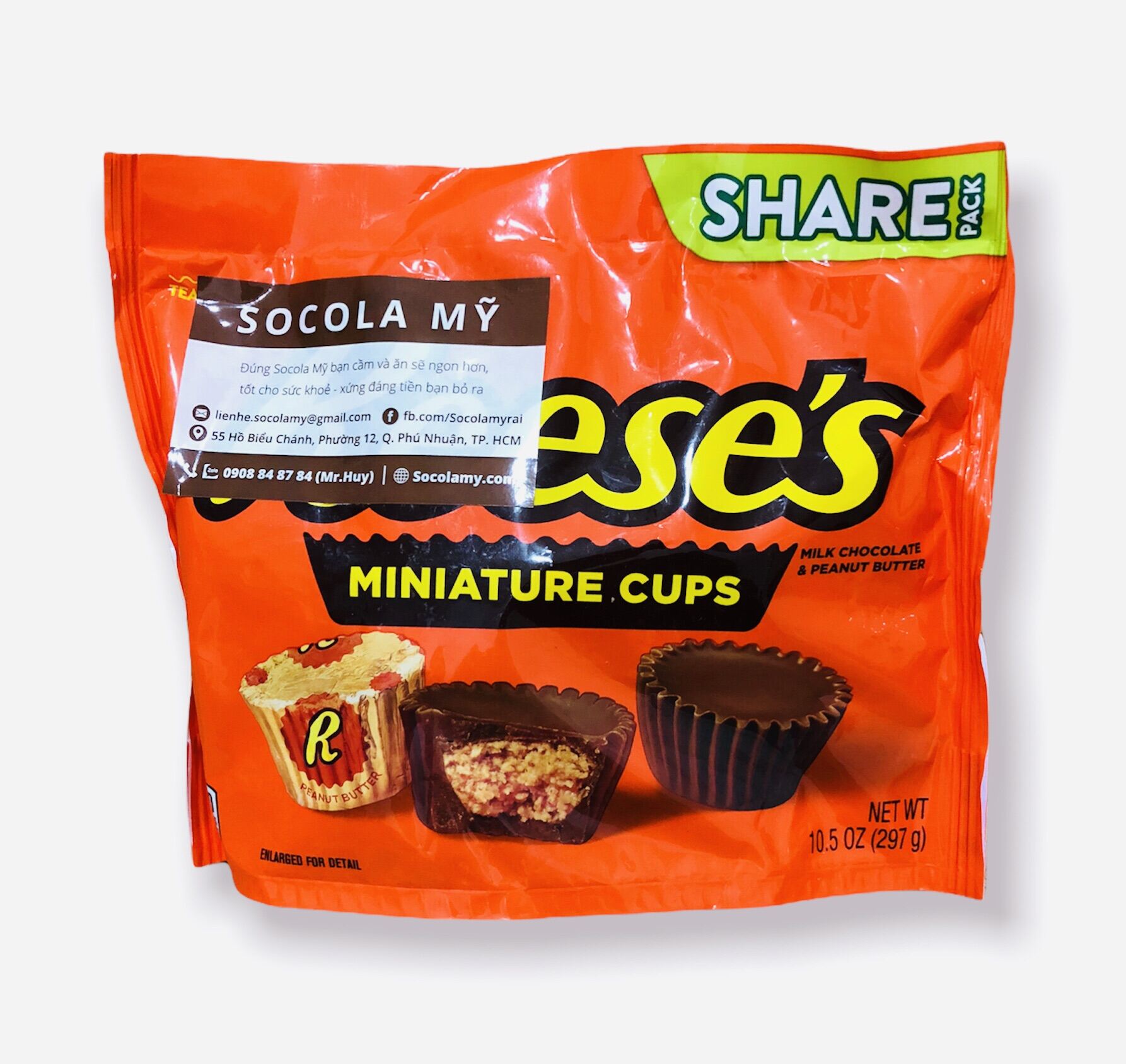 Socola Reeses Bơ Đậu Phộng Bịch - Socola Mỹ