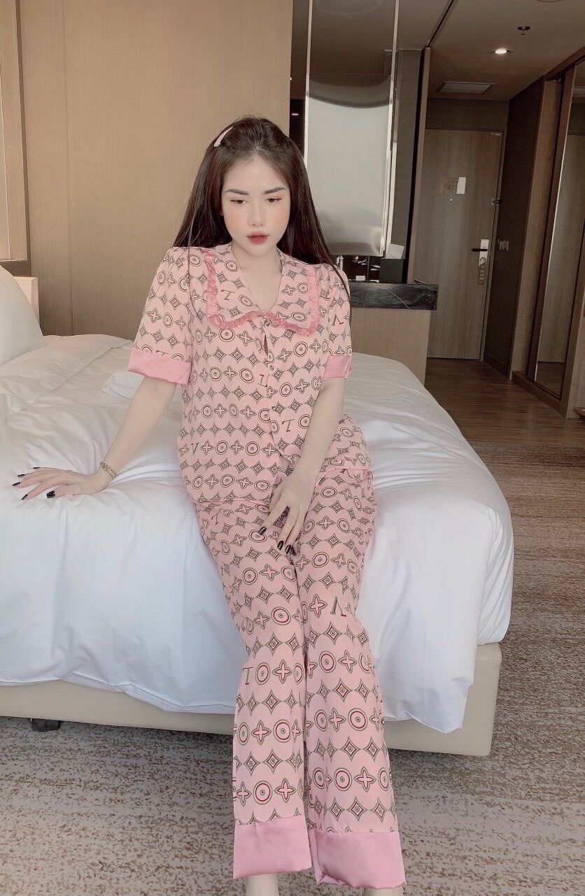 Bộ pijama nữ chất lụa mango tiểu thư màu sắc đa dạng