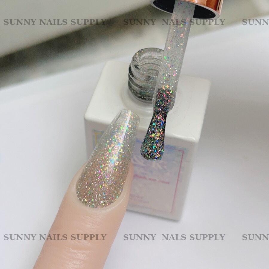 Sơn top gel nhũ Flash khổng tước siêu sáng A&K