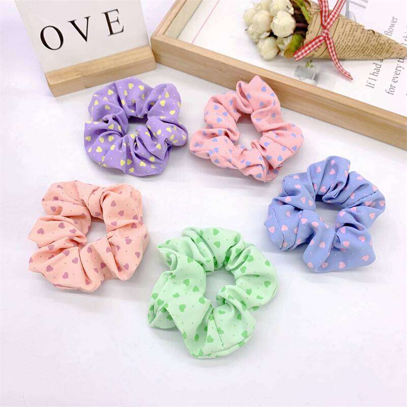 (GIÁ SỈ) COMBO 10 CÁI CỘT TÓC SCRUNCHIES NHIỀU MÀU MẪU TIM
