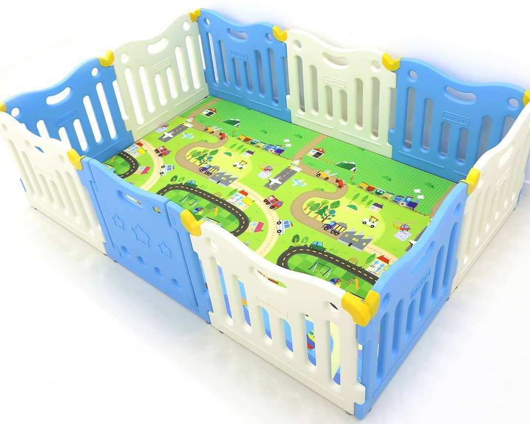 Quây cũi cho bé Babycare hàn quốc, chất liệu HDPE an toàn