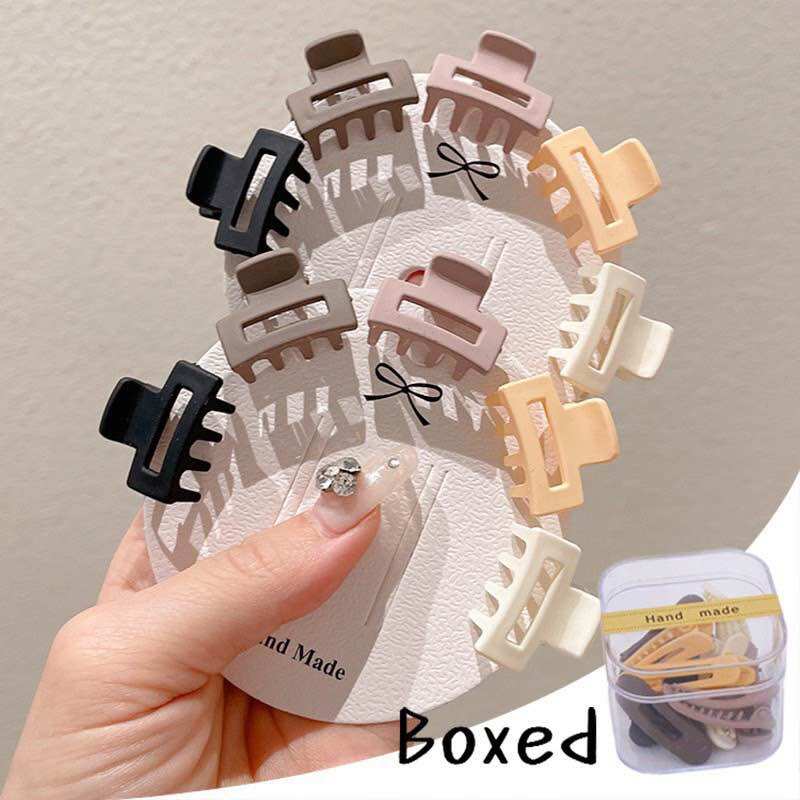 Set 2 kẹp tóc chữ nhật mini tạo kiểu tóc cho nữ trâm bella