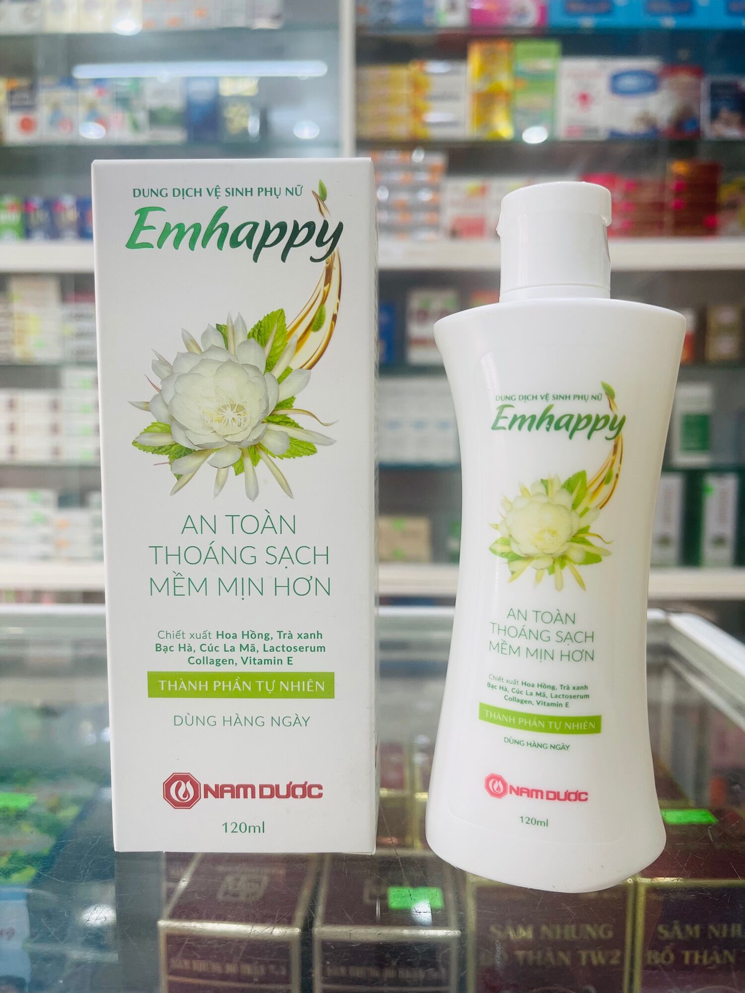 Dung dịch vệ sinh phụ nữ Emhappy - 120ml