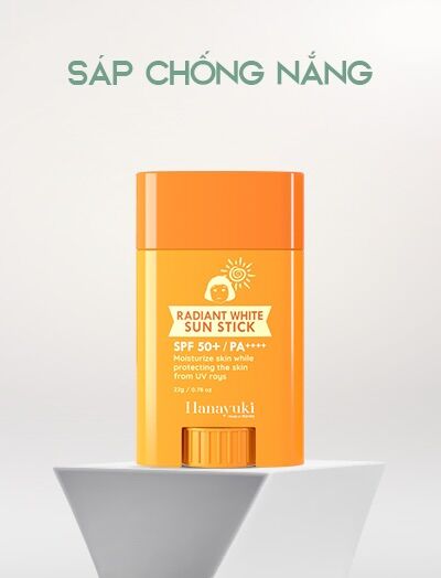 Chống Nắng Dạng Thỏi Hanayuki Chính Hãng 2023 - Siêu Chống Nắng Siêu Tiện Lợi Hương Thơm Dễ Chịu Khi Thoa Giúp Dưỡng Trắng Ngăn Ngừa Nếp Nhăn Lão Hoá Sạm Nám