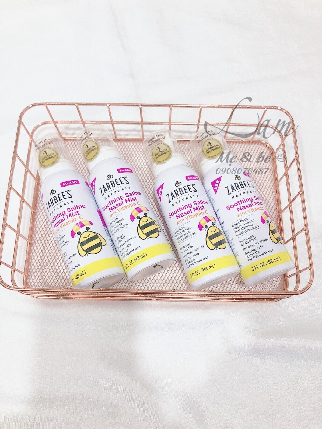Xịt mũi Zarbee chai xanh/ chai hồng