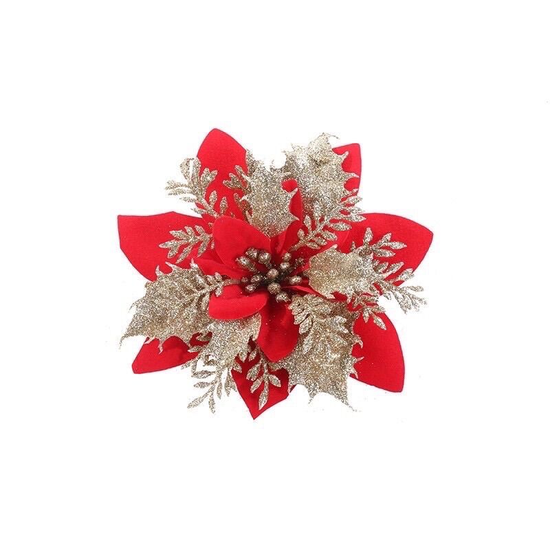 sét 3 bông kim tuyến nhũ 14cm