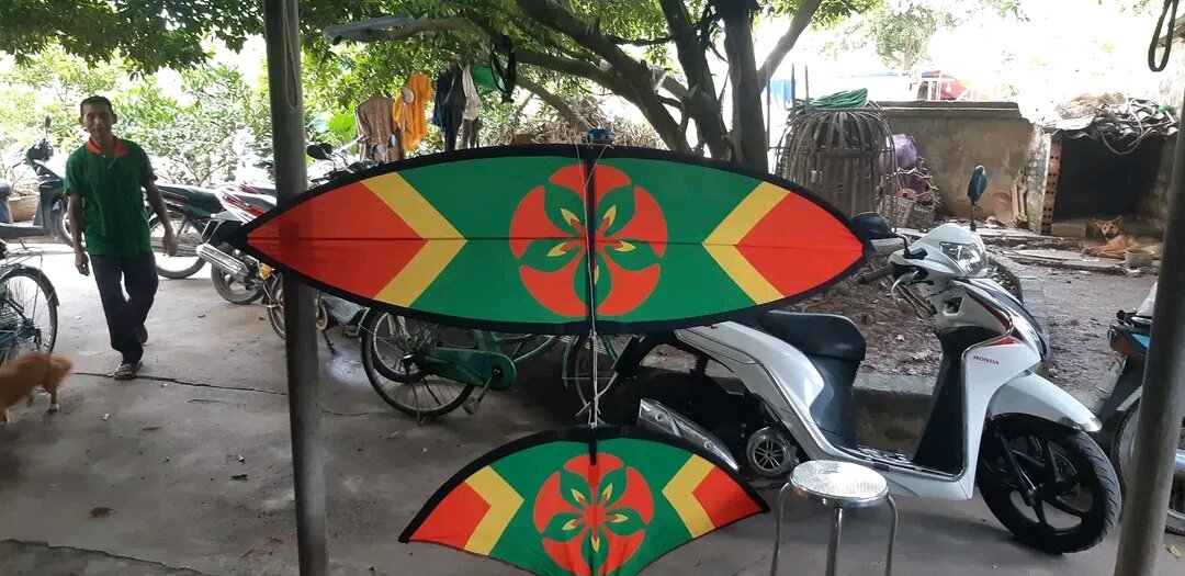 bộ diều 2m nan thủy tinh không sáo
