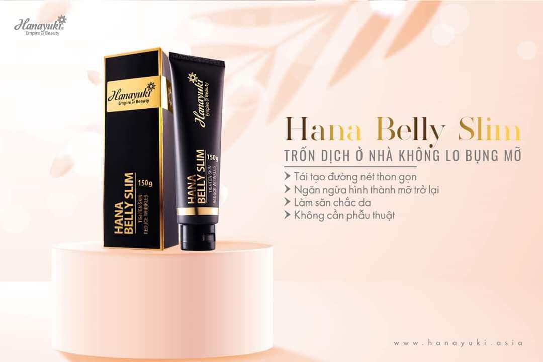 [Chính hãng-Date 2023] Kem Tan Mỡ Hanayuki Hana Belly Slim