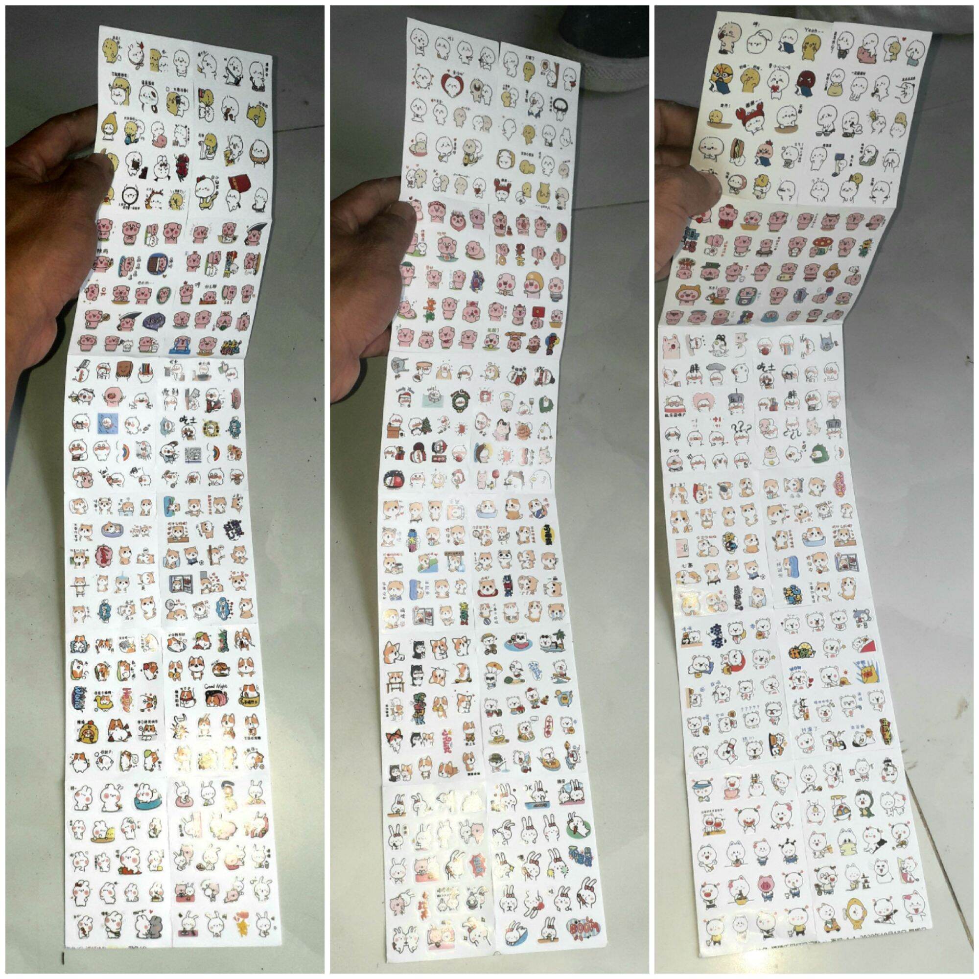 Sét 12 tờ hình dán sticker trang trí rất đẹp kích thước 6x8cm khoảng 200 hình nhỏ