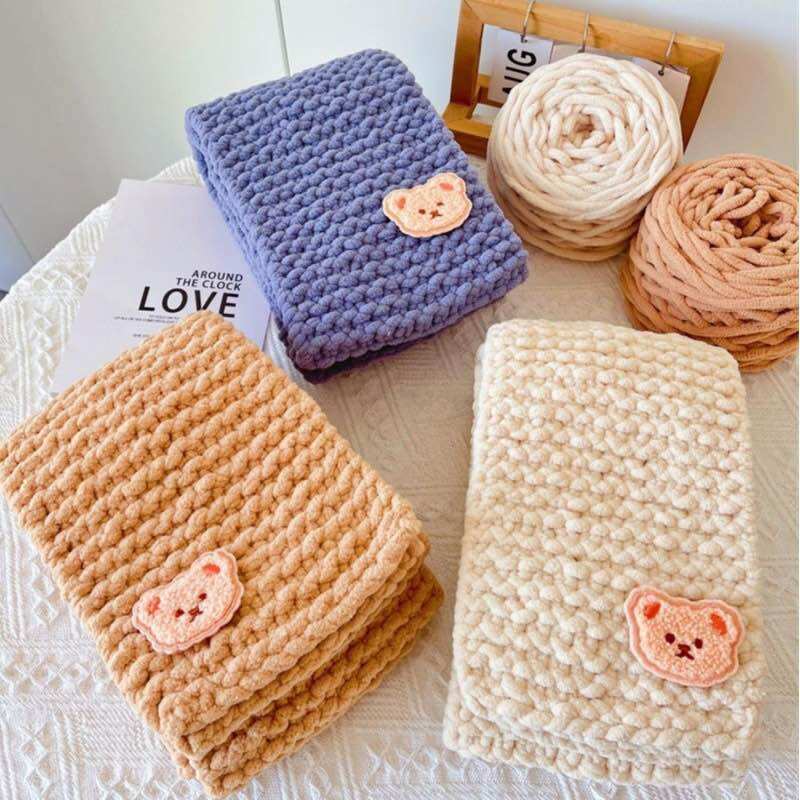 Len nhung đũa 100gr sợi 6mm - Bảng màu trơn