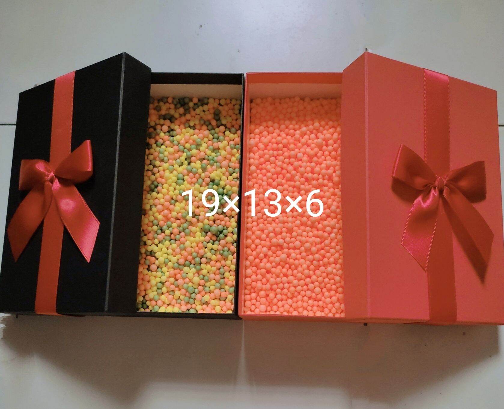 Hộp Đựng Quà Tặng Hình Chữ Nhật Size Trung 19×13×6 Tặng Kèm Hạt Xốp Hoặc Giấy Rơm