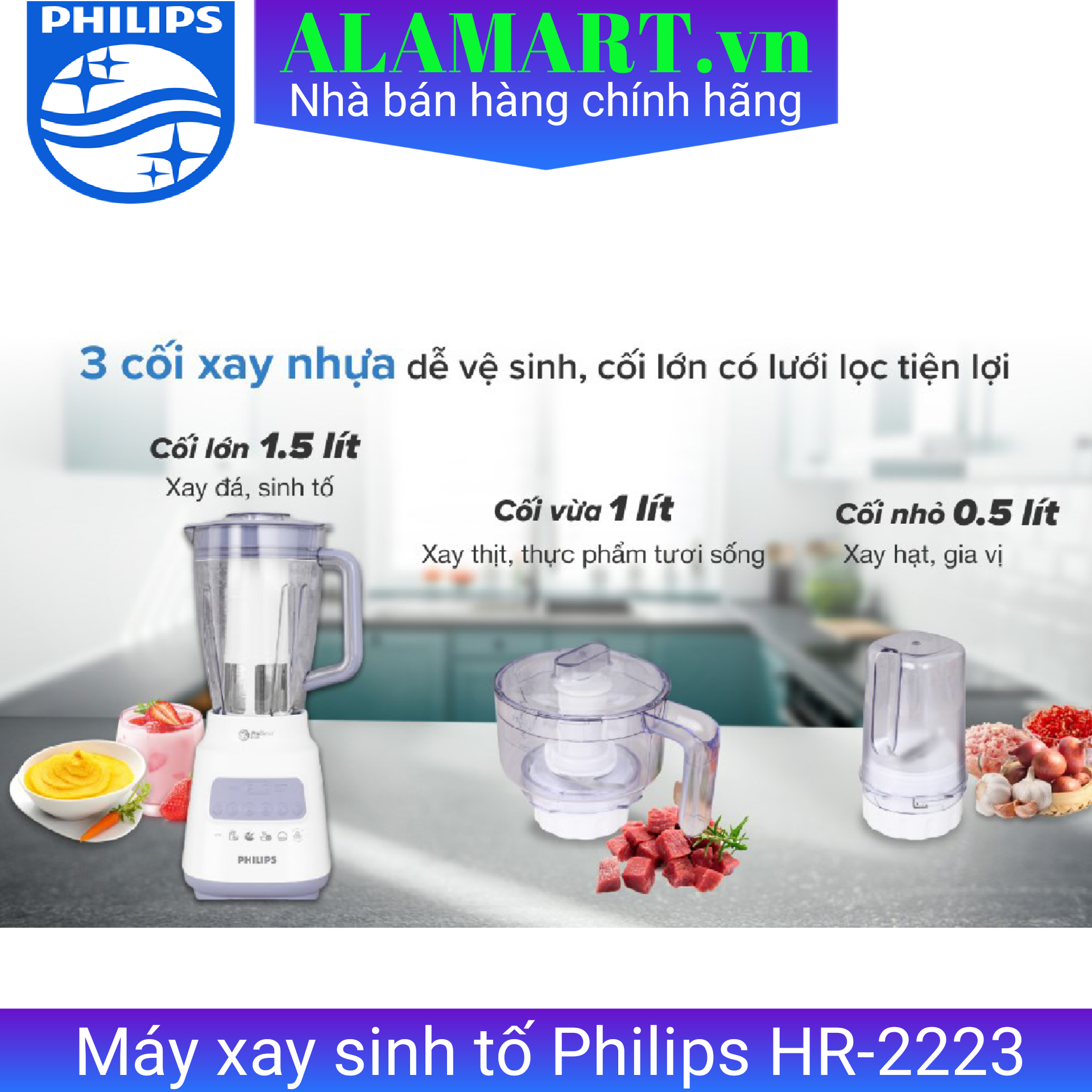 Máy xay sinh tố Philips HR2223/00
