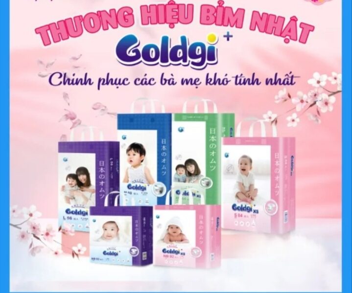 Tã/Bỉm quần Goldgi cao cấp, X5 các size