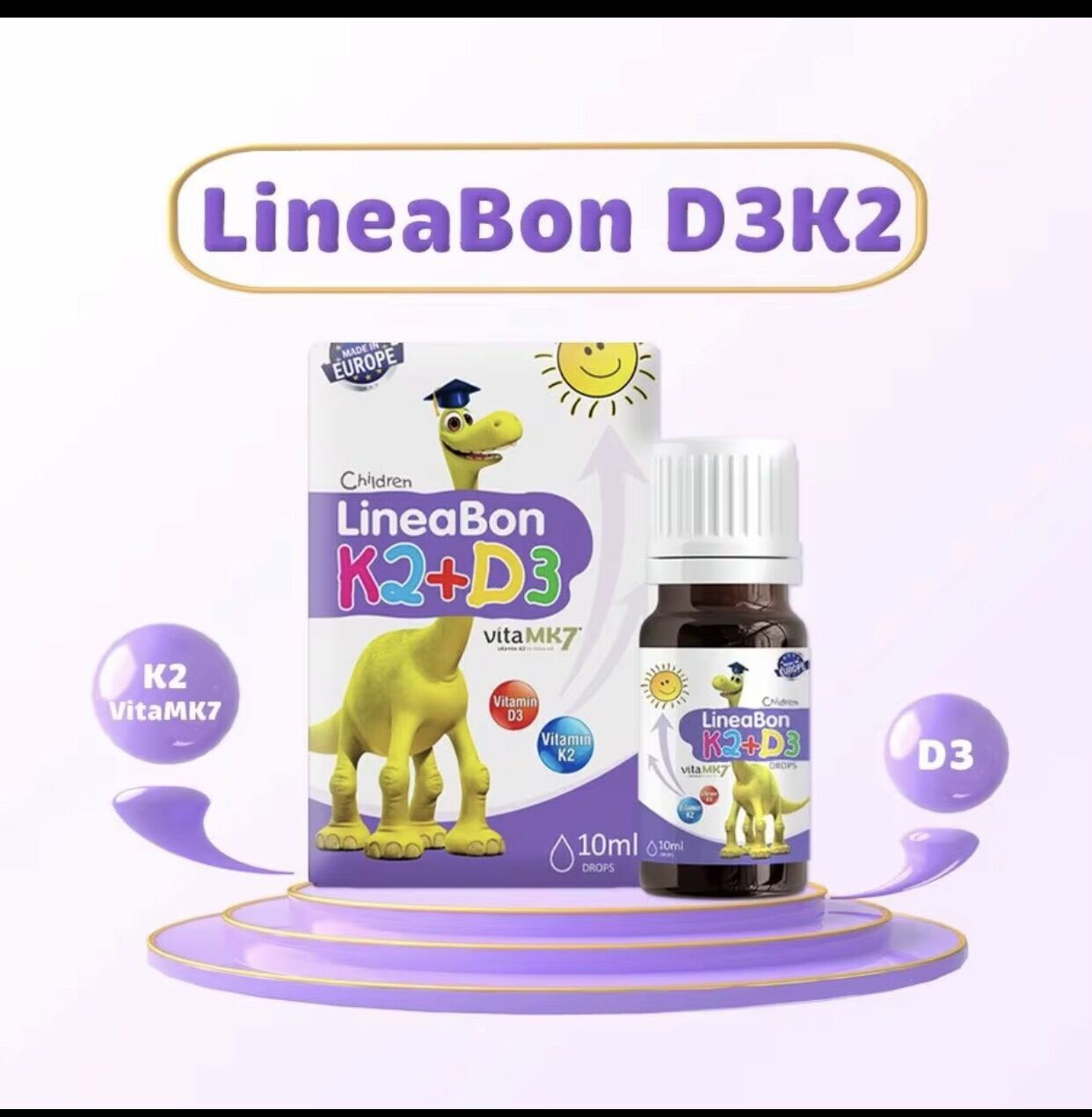 Vitamin LineaBon K2+D3 -Tăng cường hấp thu Canxi