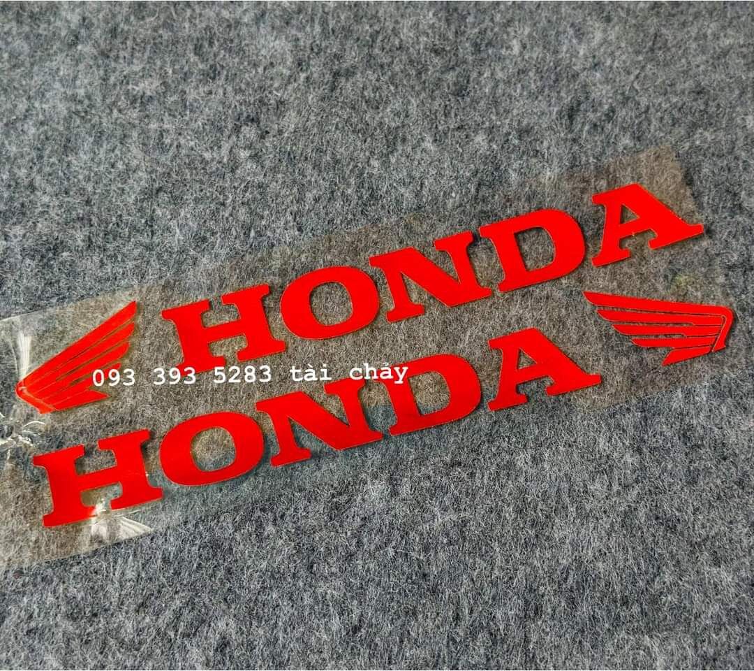 [ 1 CẶP ] TEM HONDA DÁN PHUỘC TRƯỚC PHẢN QUANG ( 1 CẶP )