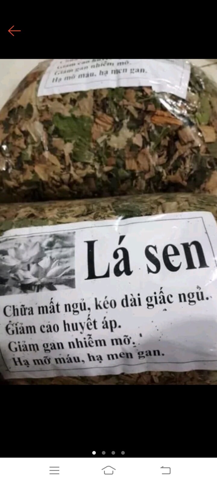 1kg lá sen khô