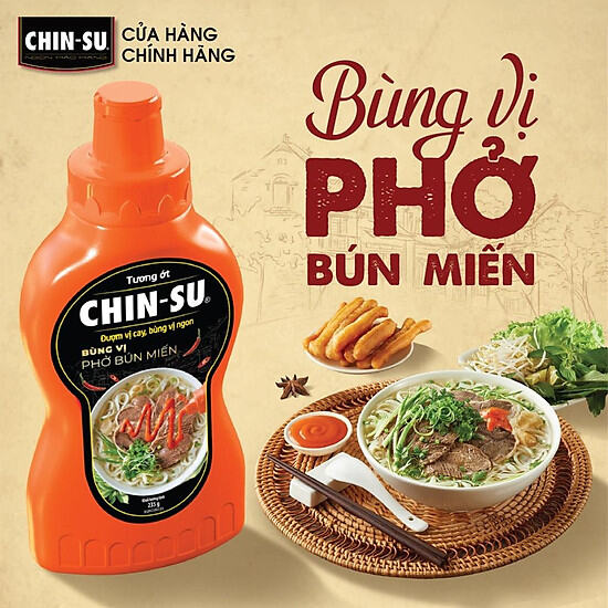 Tương ớt phở, bún, miến Chinsu chai 235g