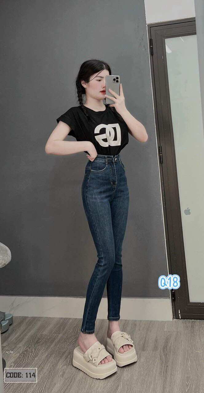 Quần jean ôm co giãn