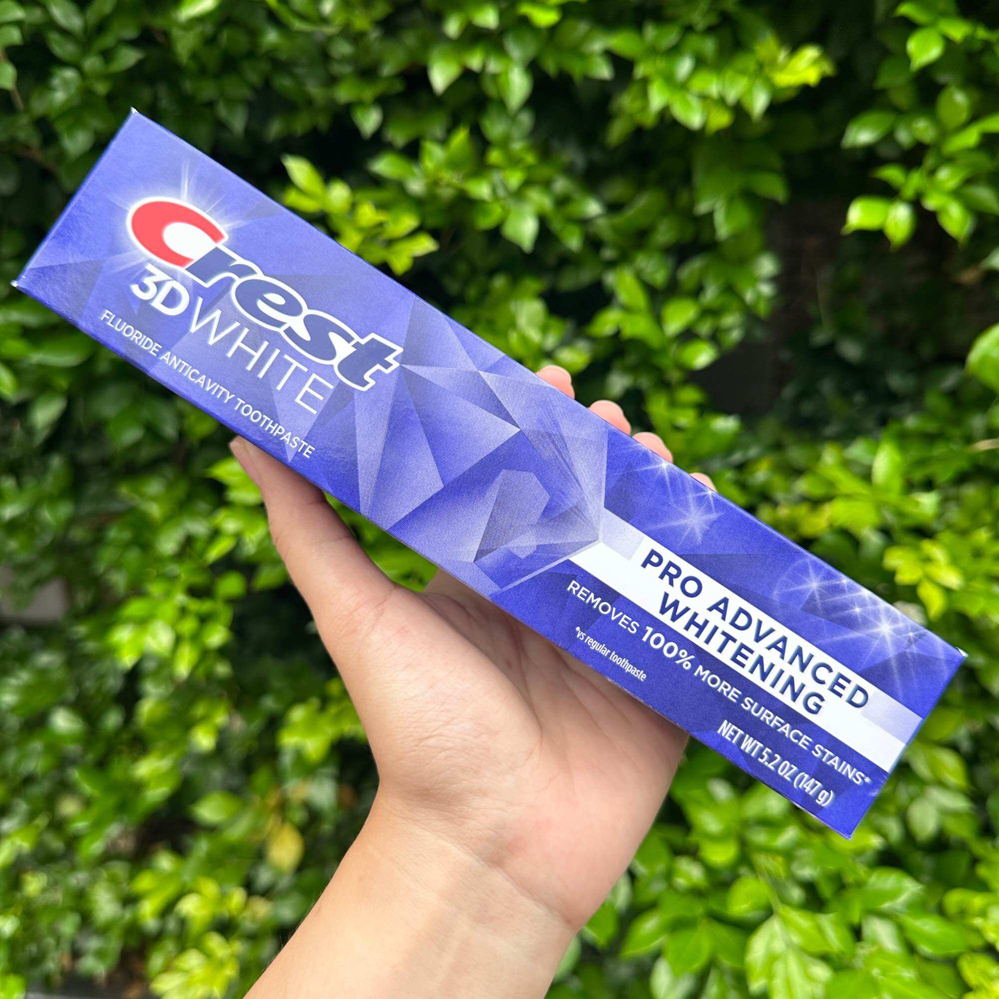 Kem Đánh Răng Crest 3D White PRO ADVANCED WHITENING 147G - Hàng Mỹ - MẪU MỚI 2024