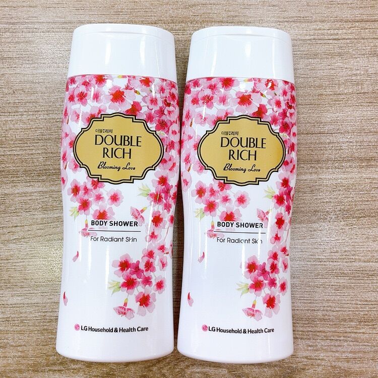 Combo 2 chai sữa tắm Double Rich hương hoa anh đào 200g/chai