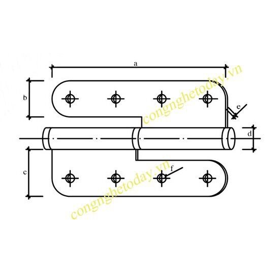 bản lề cối inox 304 hàng công ty (giá bán 1 hộp 2 cái)