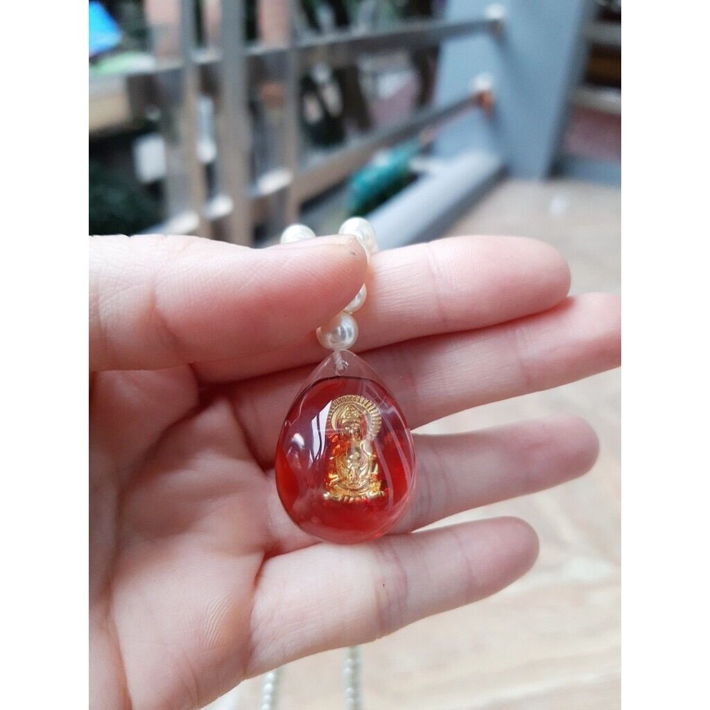 Dây chuyền ngọc trai mặt phật bà quan âm