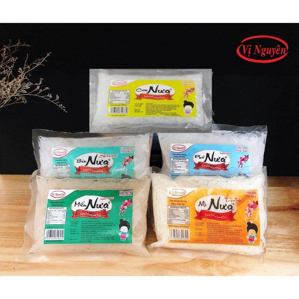 Combo 5 Cơm nưa 5 bún nưa ăn kiêng giảm cân Keto/Das