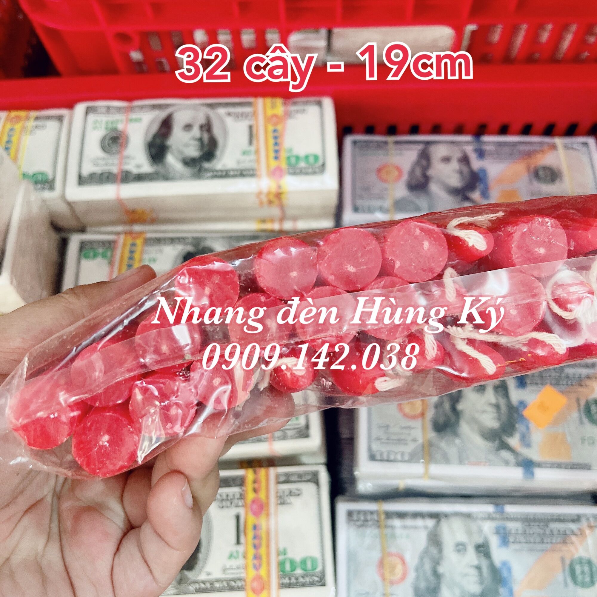 Đèn cầy sáp thơm 32 cây (1kg)