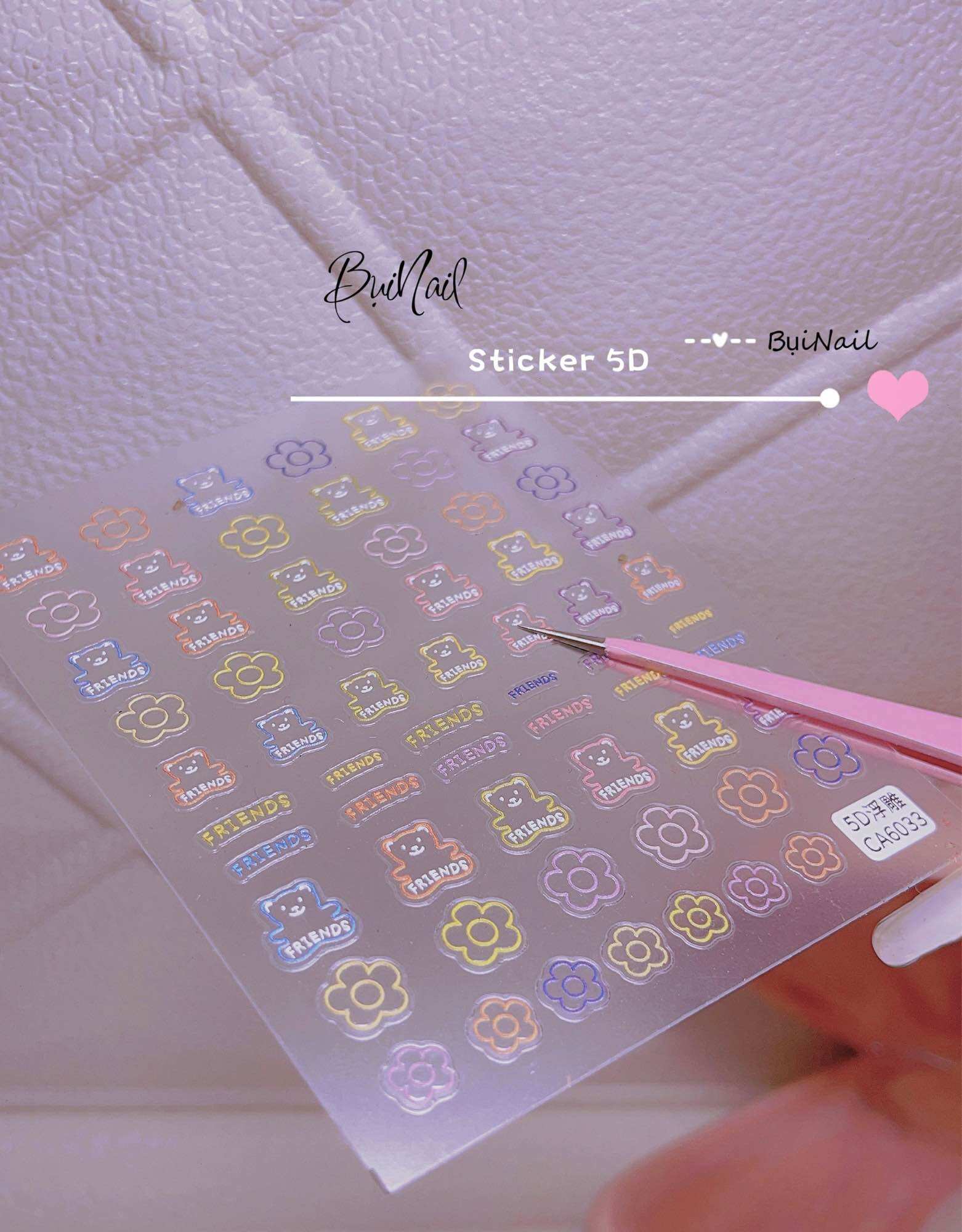 STICKER NỔI 5D MẪU MỚI