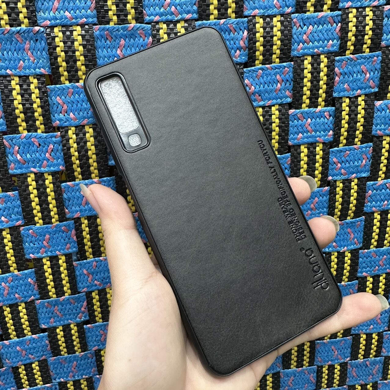 Case ốp lưng Samsung A7 2018 dẻo kiểu da mềm mịn ôm máy bảo vệ camera