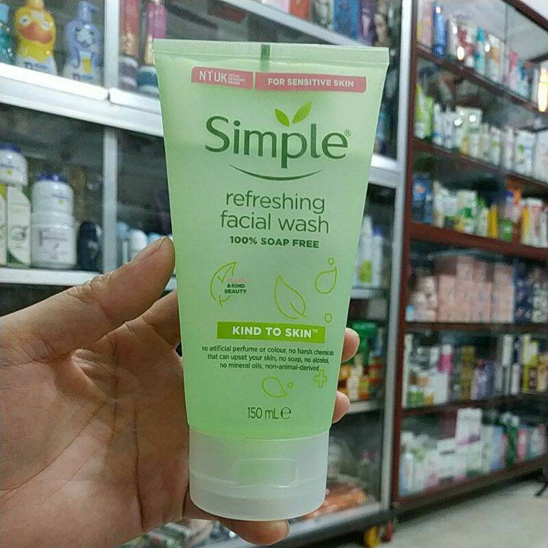 [Hcm]Sữa Rửa Mặt Dạng Gel Simple Refreshing Facial (150Ml) Chính Hãng_An Toàn Cho Cả Da Nhạy Cảm