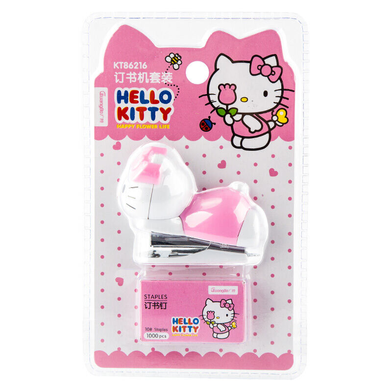 Máy Dập Ghim Hello Kitty Máy Dập Ghim Văn Phòng Loại Nhỏ Trái Tim Thiếu Nữ Đáng Yêu Cỡ Nhỏ Mini Dùng Cho Học Sinh Máy Dập Ghim Trẻ Em Mẫu Mang Theo Tiện Mang Theo Dễ Thương Máy Dập Ghim Có Ghim Ghim