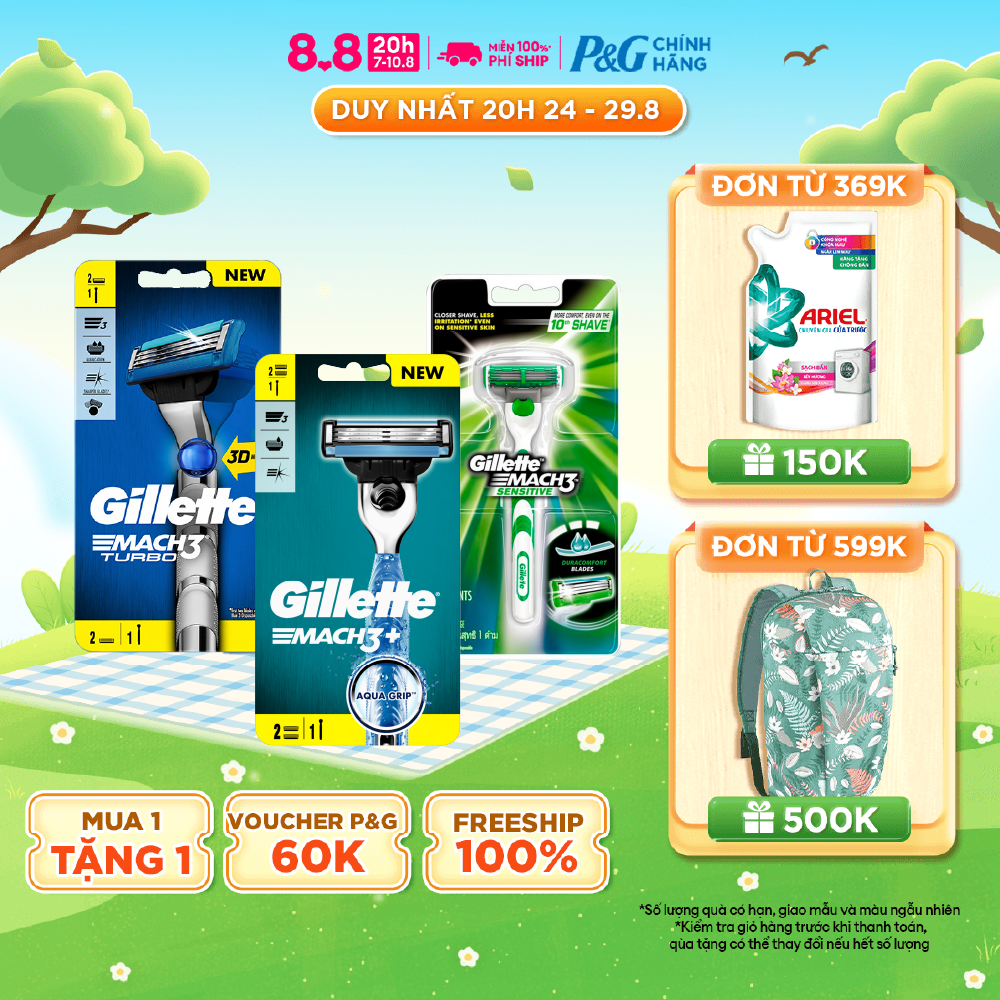 Dao cạo nam gillette mach3 turbo