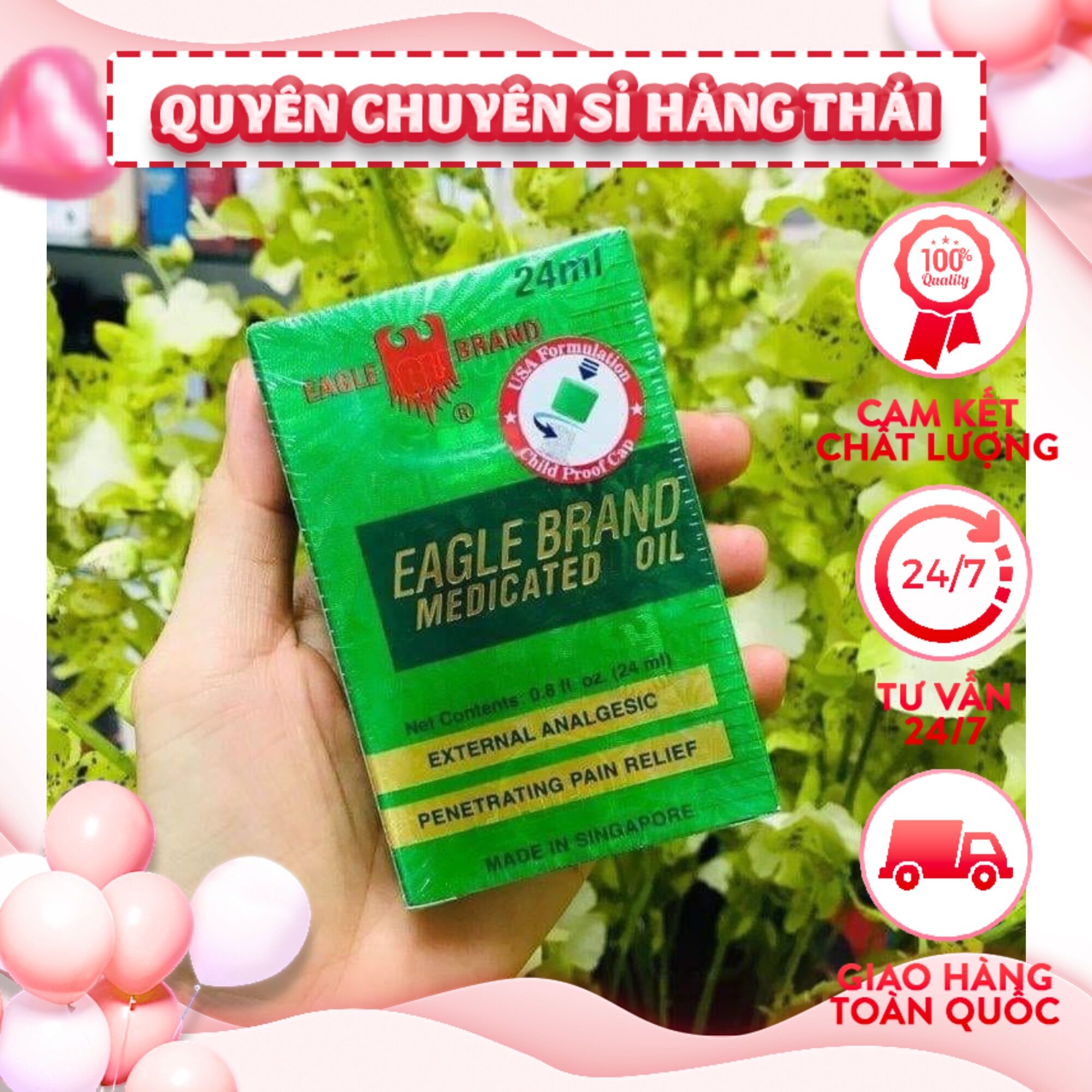 Dầu gió xanh con ó mỹ 24ml
