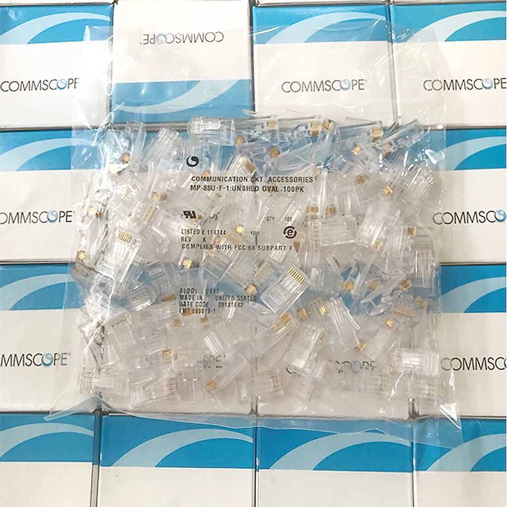 Túi 10 hạt mạng Cat6 Commscope chân đồng chính hãng