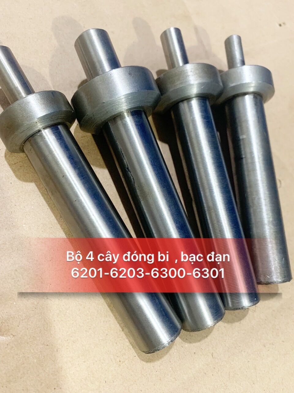 Bộ 4 cây đóng bi , bạc đạn bánh xe máy