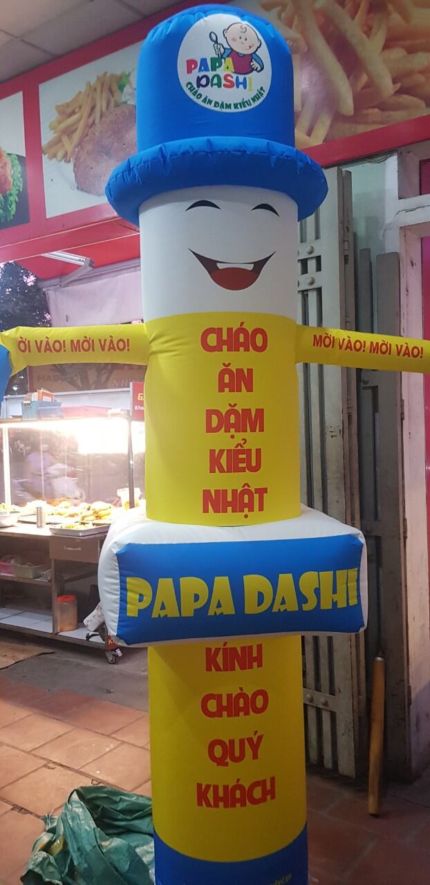 rối hơi quảng cáo. 