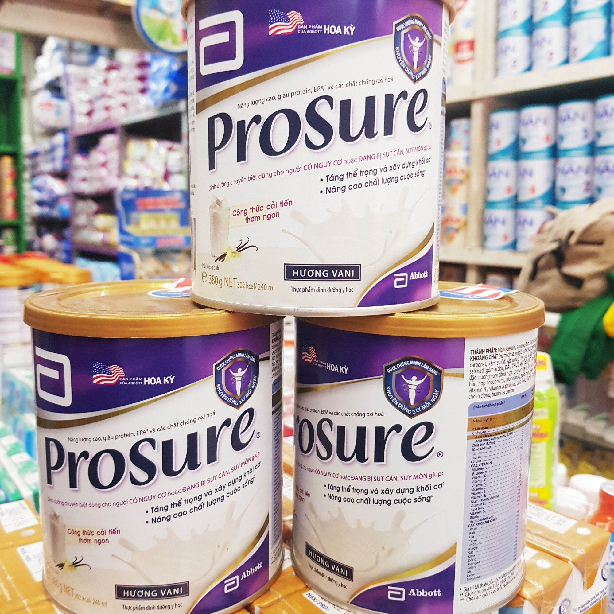 Sữa bột dành cho người bệnh ung thư Prosure 380g