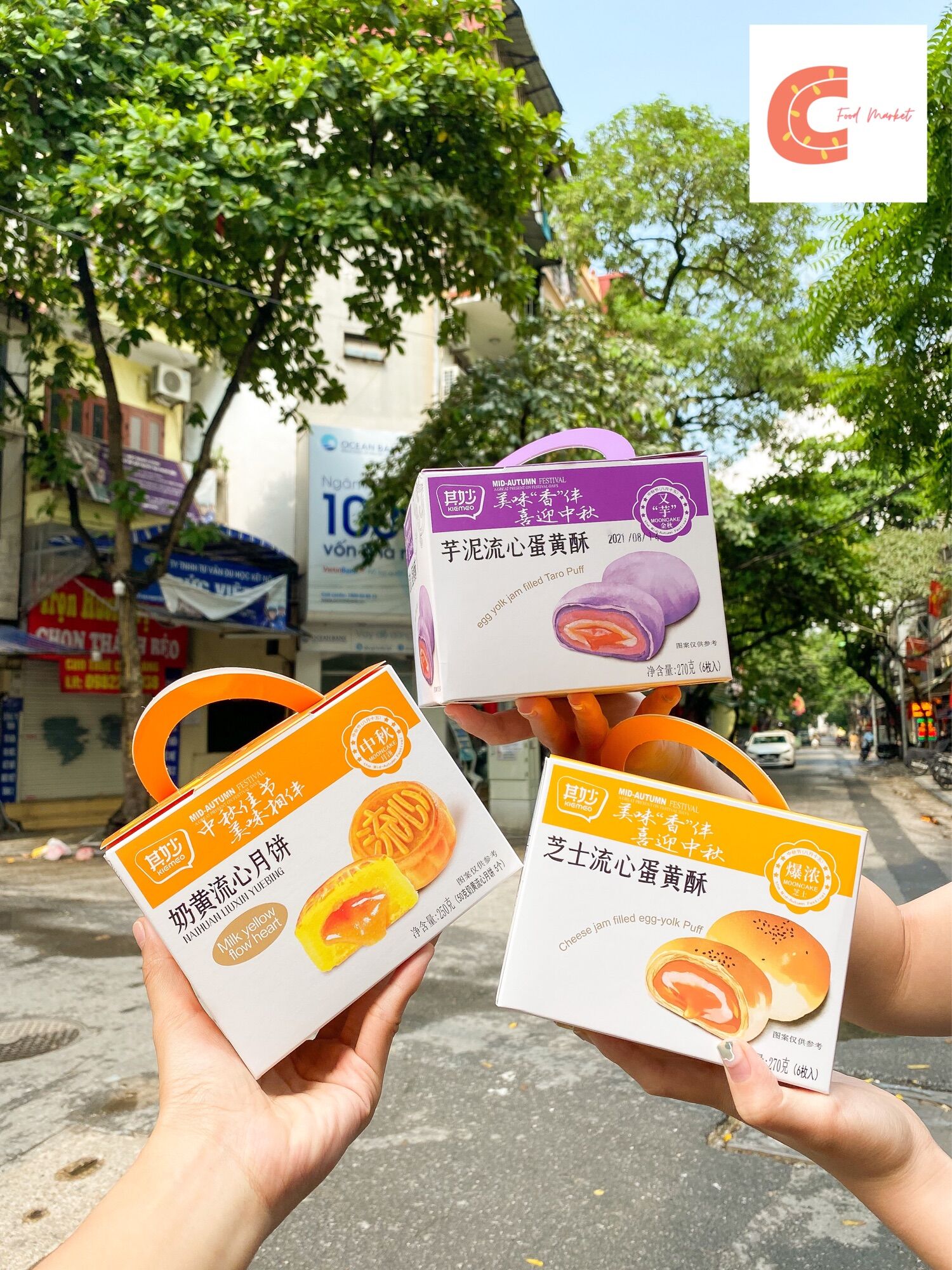 Bánh nướng Lava trứng chảy, Bánh ngàn lơp trứng chảy hộp xách 5-6 chiếc