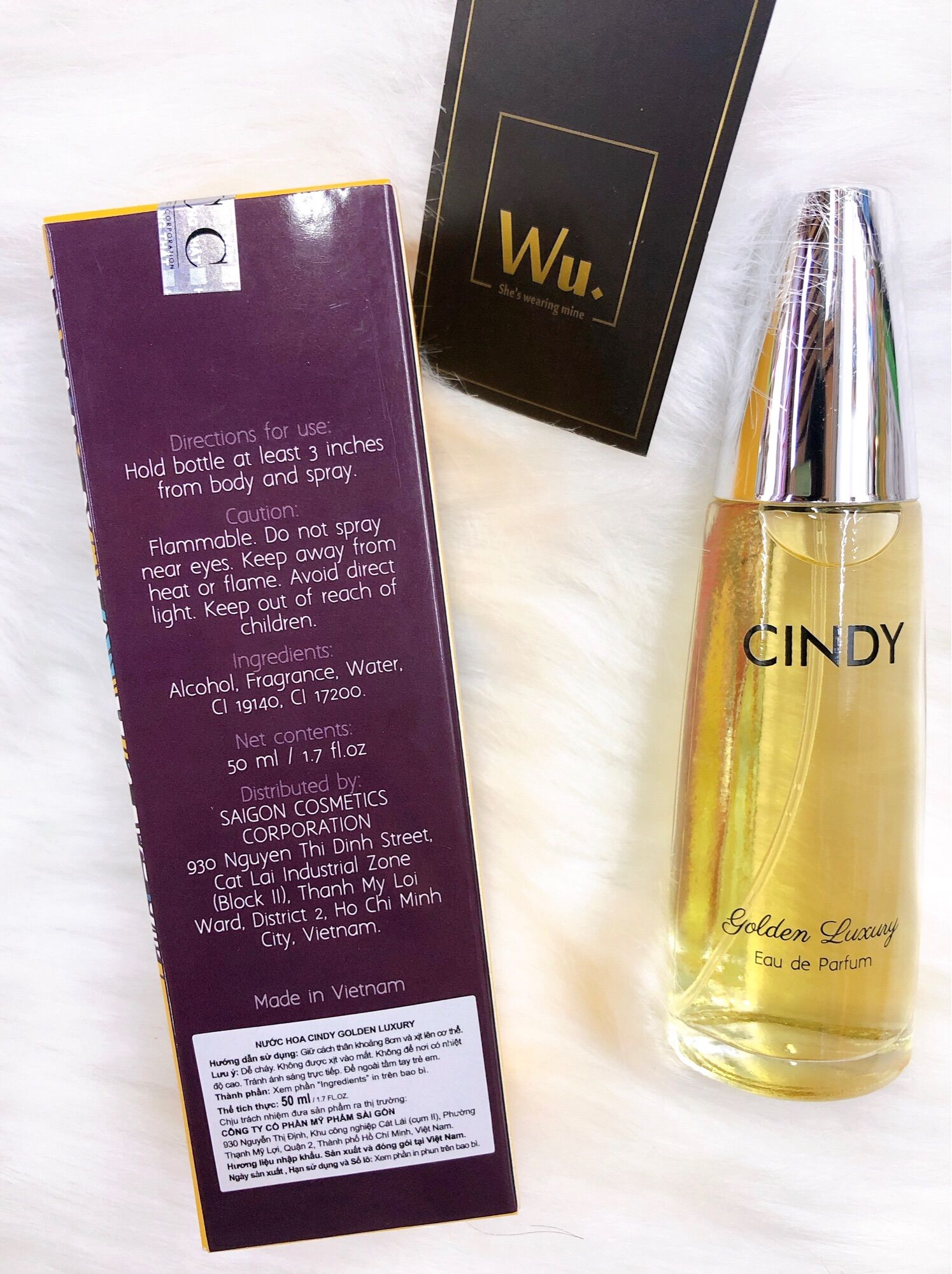 NƯỚC HOA CINDY - GOLDEN LUXURY 50ML