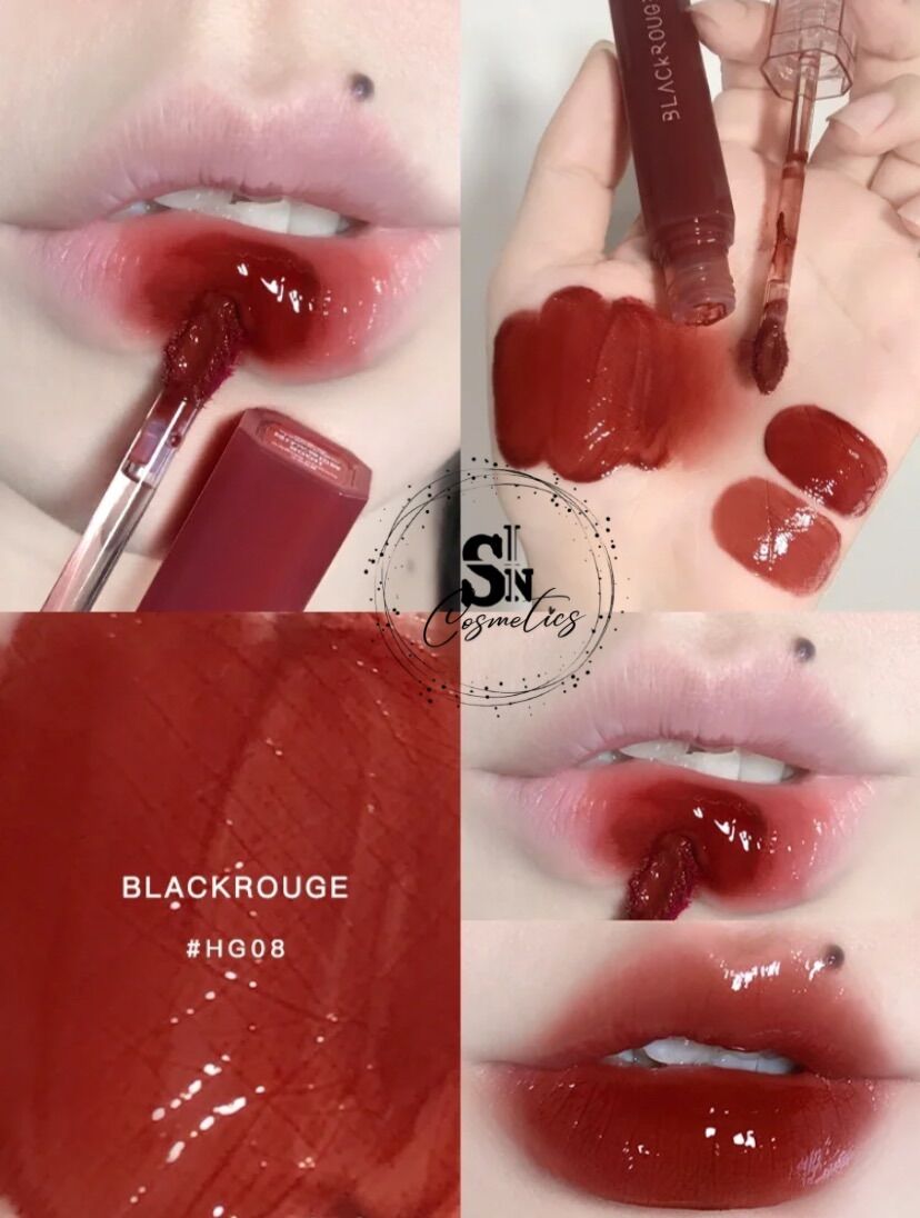 Son bóng/ lì black rouge half n half water velvet tint/ water glow tint hg08